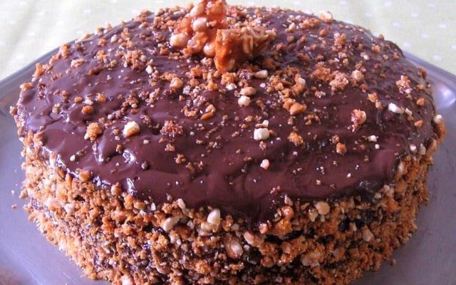 Bolo chocolate crocante