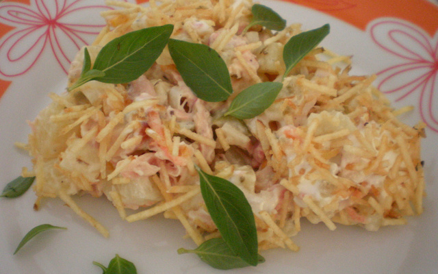 Salpicão de frango defumado da Carol