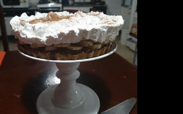 Torta de banana banoffee