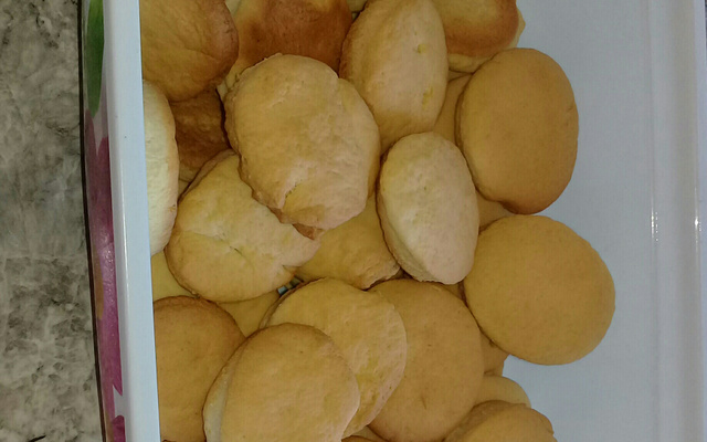Bolacha caseira de baunilha