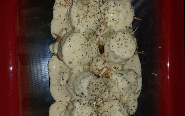 Medalhão de frango ao molho de milho