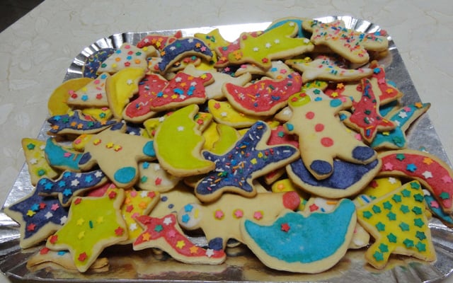 Bolacha de Natal decorada da Vó Lena