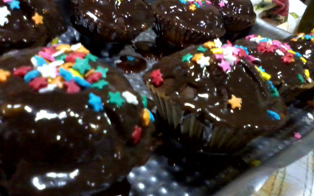 Cupcake de chocolate