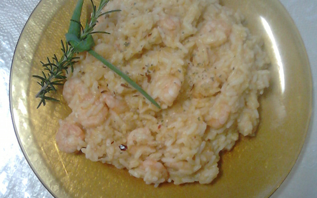 Risoto de camarão à moda Rofre