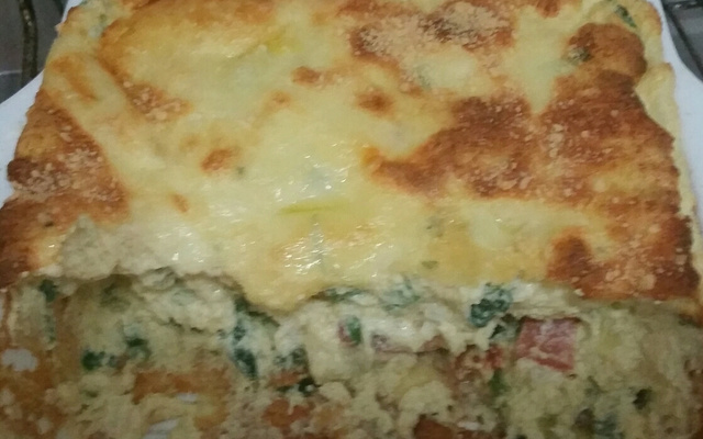 Souflé delicioso de espinafre sucesso garantido