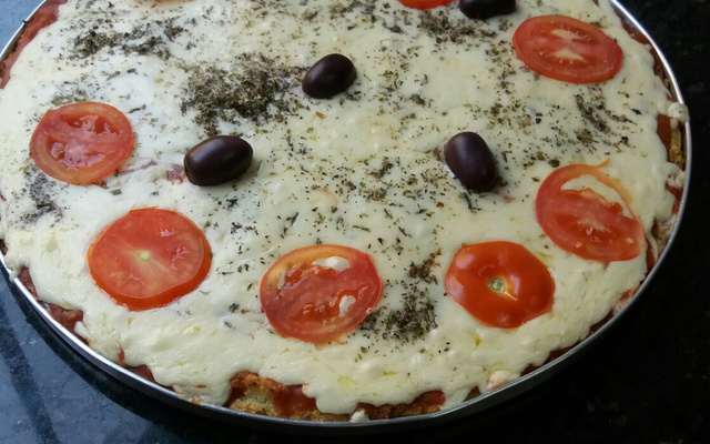 Massa de pizza de couve-flor