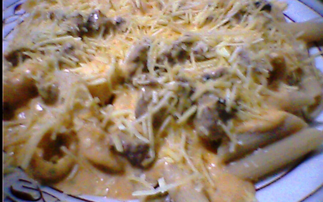 Penne ao estrogonofe