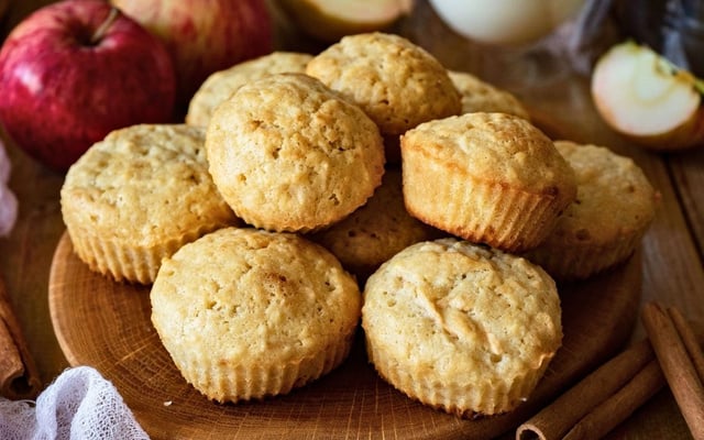 Muffin de banana ou maçã sem glúten