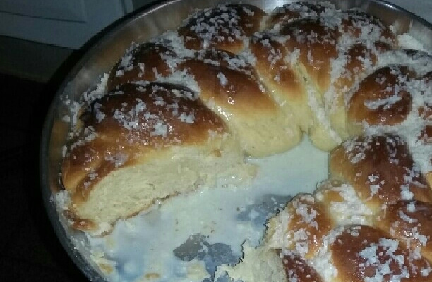 Rosca doce com coco