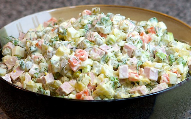 Salada de maionese tradicional