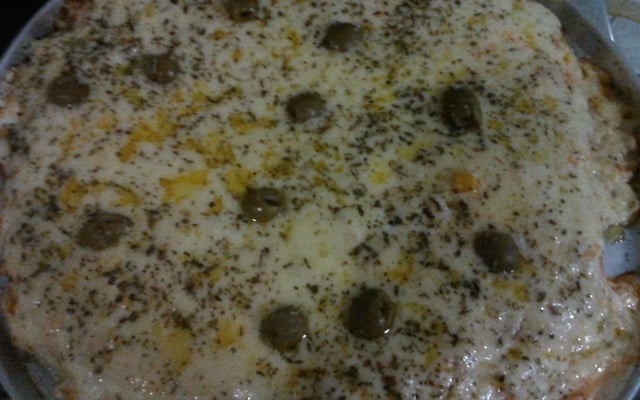 Pizza de creme de milho