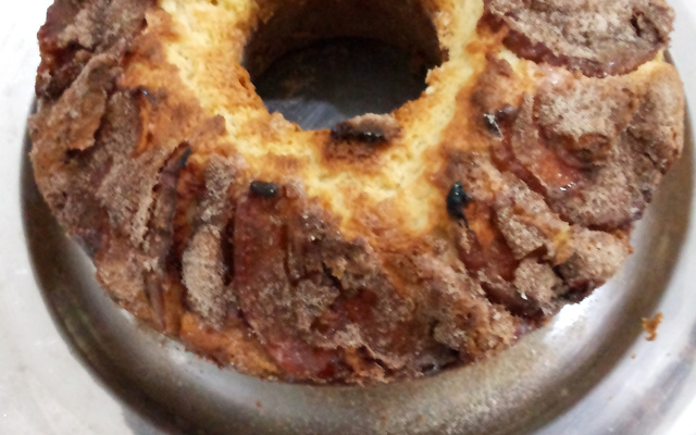 Bolo de iogurte com maçã e canela