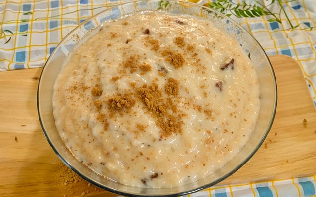 Arroz doce simples e tradicional