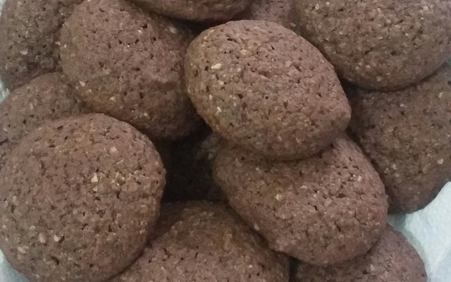 Biscoito de aveia e chocolate