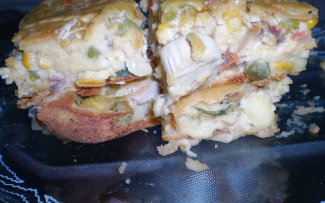 Torta de legumes com catupiry e atum