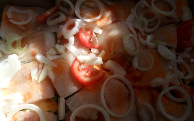 Filé de merluza à moda da Li