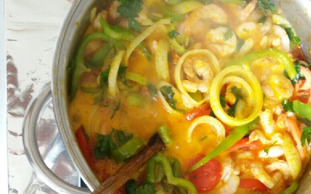 Moqueca de camarão da vovó Baiana