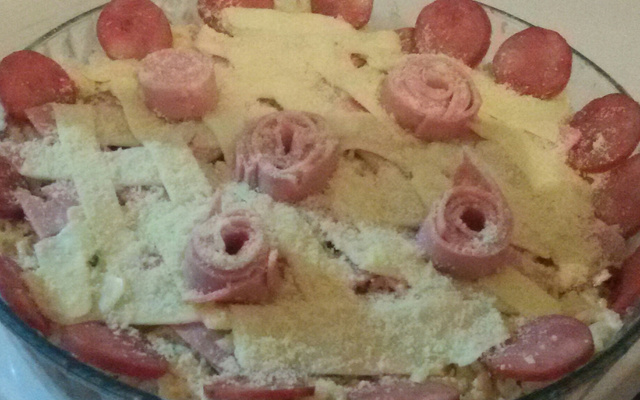 Macarrão pizza super fácil e gostoso