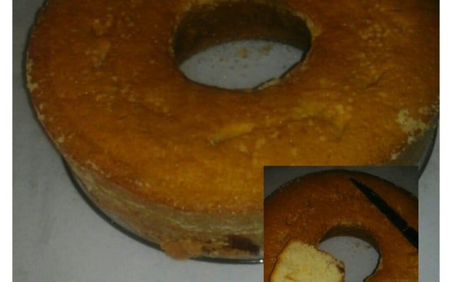 Bolo simples com goiabada