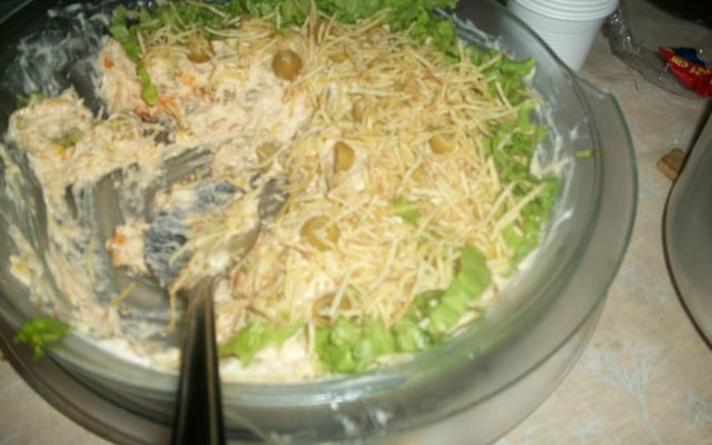 Salada de maionese com frango