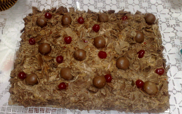 Bolo de trufas cereja