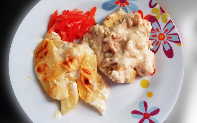 Filé de frango ao gorgonzola