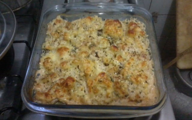 Couve-flor ao molho de requeijão