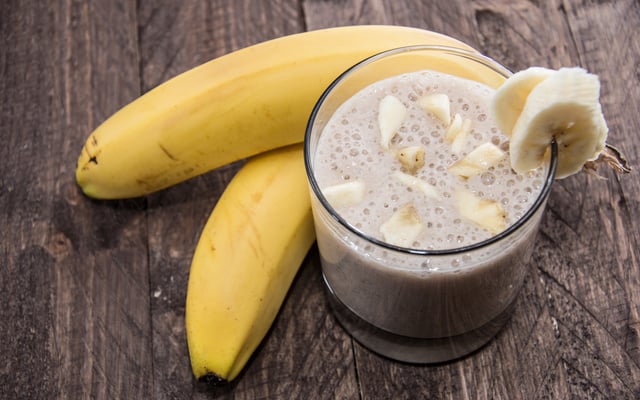Shake proteico de banana
