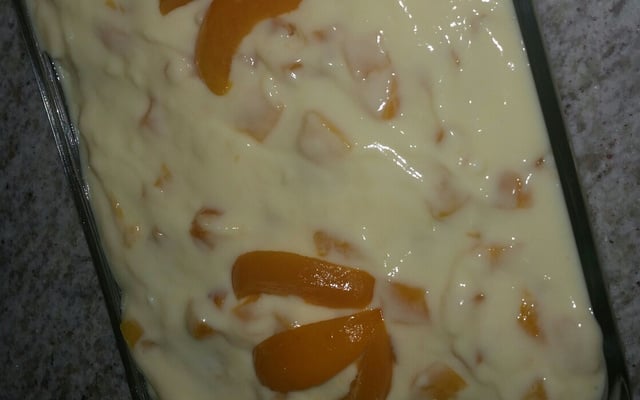 Pavê de pêssego fácil