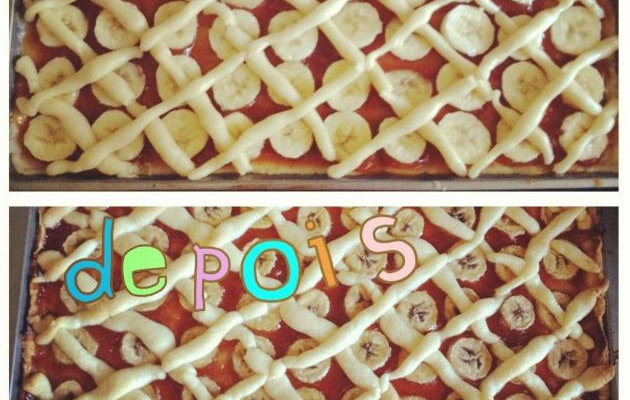 Tortinha de banana e goiabada