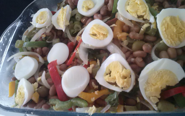 Salada de feijão carioca gelada