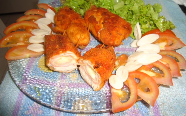 Filé de frango à Cordon Bleu