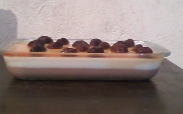 Manjar de coco e chocolate