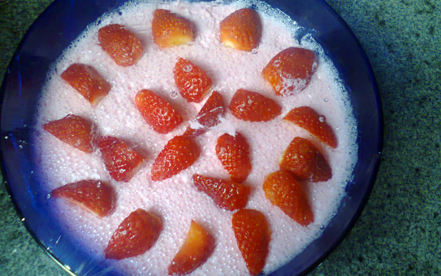 Mousse de morango
