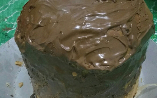 Panetone de chocolate com sorvete