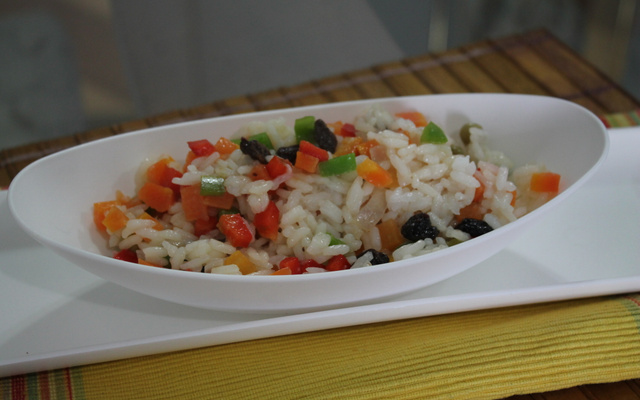 Arroz à grega da Carla