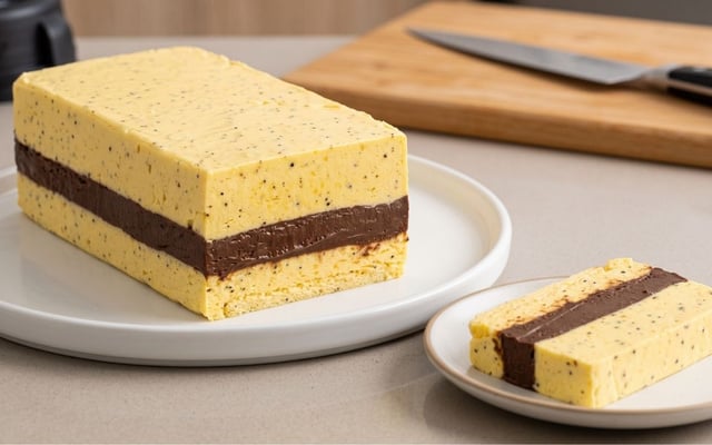 Mousse de maracujá trufado com recheio desenformado