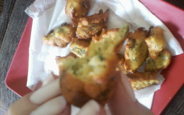 Bolinho de espinafre com batata