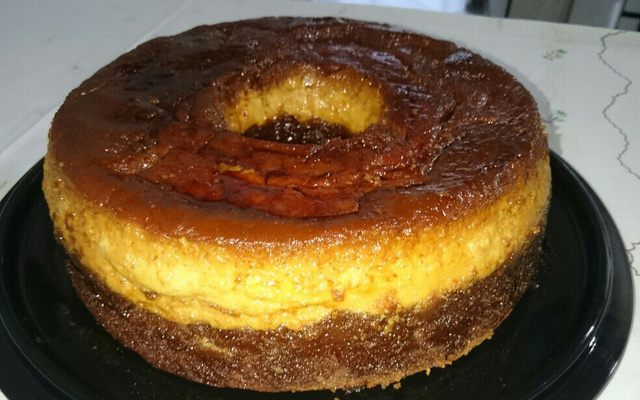 Bolo pudim de chocolate