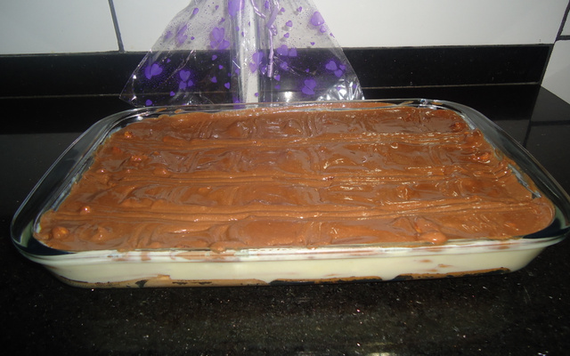 Pavê de chocolate e creme