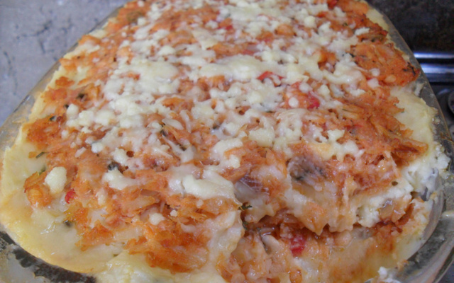 Purê de Batata com Bacalhau