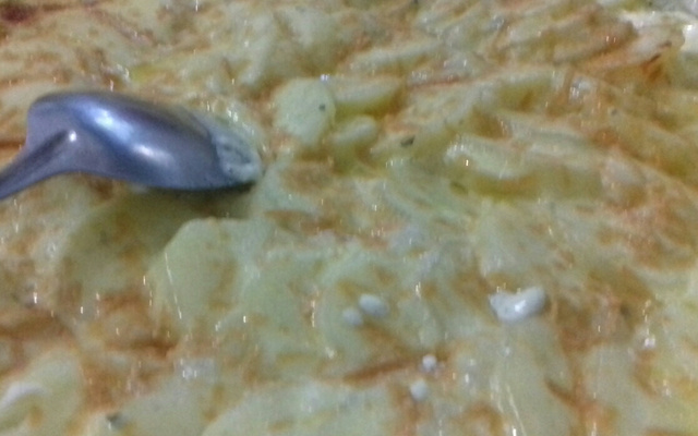 Batata suzy com creme de queijo