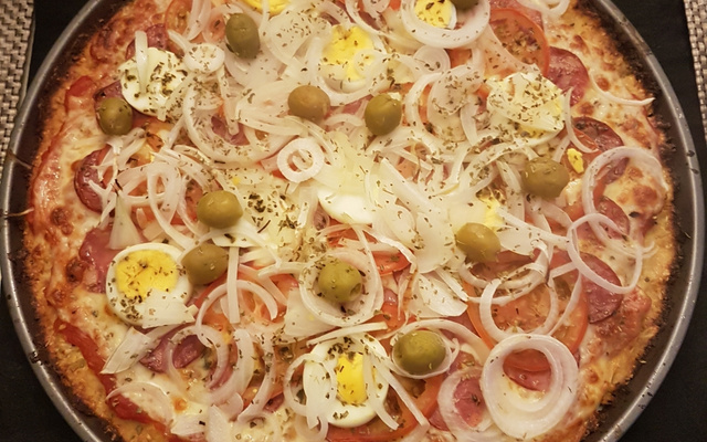 Pizza low carb couve-flor Saraiva