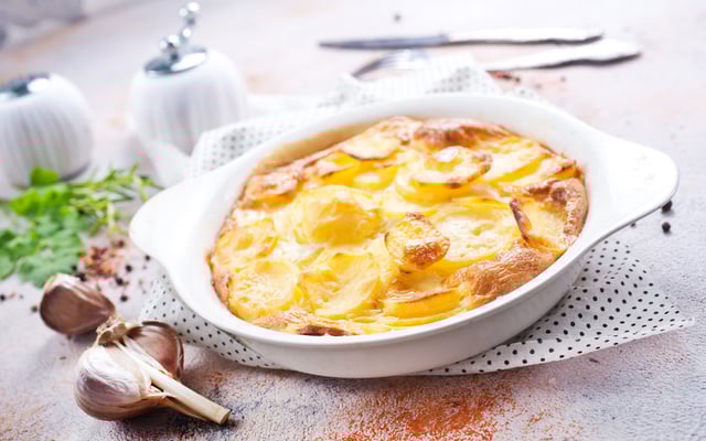 Batata Gratinada com Requeijão