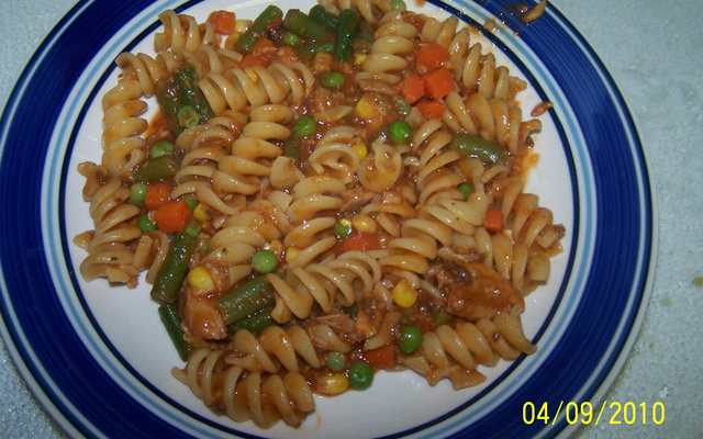 Macarrão com atum ou sardinha