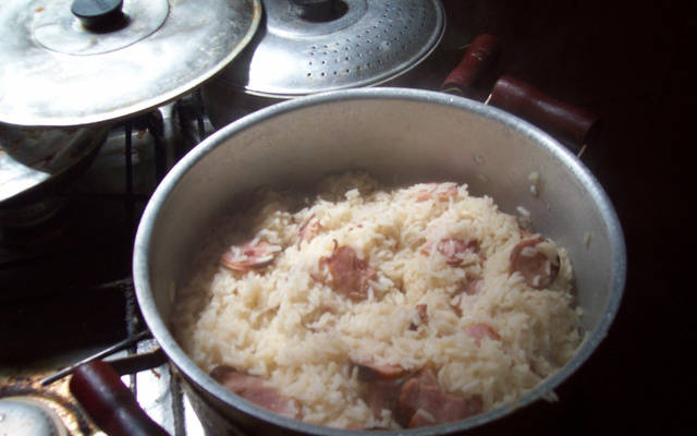 Arroz à calabresa