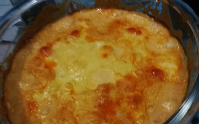 Frango desfiado ao creme de milho