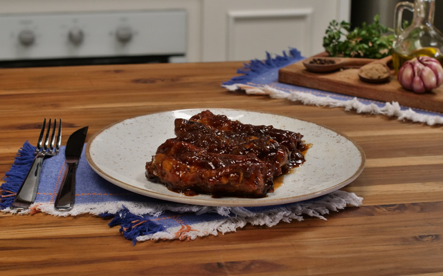 Costelinha Suína com Barbecue