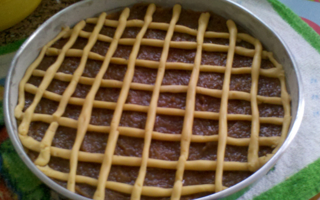 Torta de doce de banana