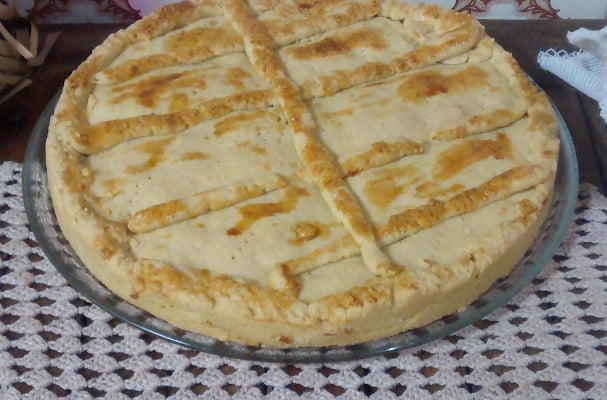 Torta de palmito com massa podre